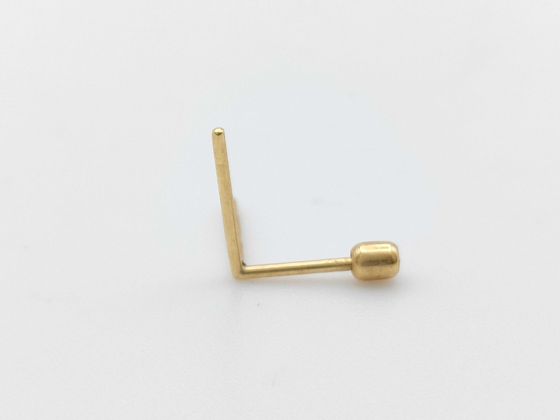 SHIHARA Single K18 0.2g Earrings 