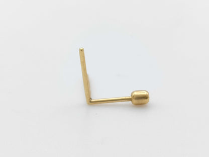 SHIHARA Single K18 0.2g Earrings 