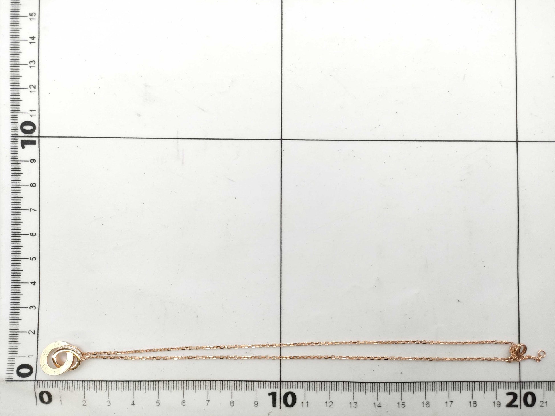 Cartier Love Circle Diamond Necklace in PG and Au750, 5.6g 