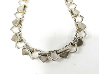 Tiffany & Co. Heart and Row Necklace, 925, 56.6g