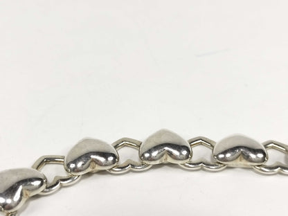 Tiffany & Co. Heart and Row Necklace, 925, 56.6g