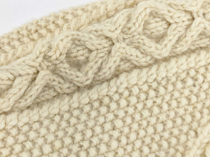 Inverallan A3 Cable Knit Sweater with Brown Tag, Cardigan