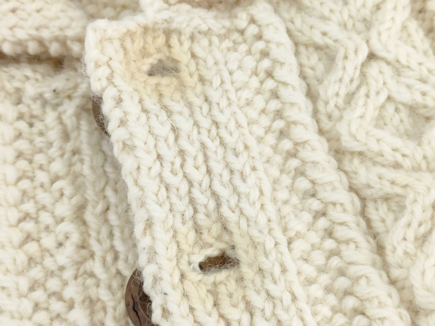 Inverallan A3 Cable Knit Sweater with Brown Tag, Cardigan