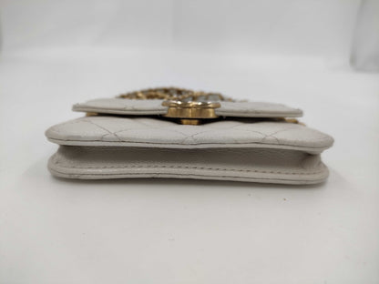 CHANEL Chain Shoulder Bag Mini White 31 Series Shoulder Bag