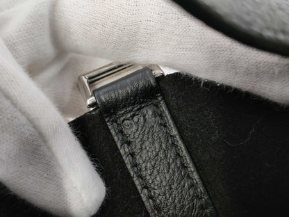 HERMES Picotin Lock PM Black with Silver Hardware, H Handbag