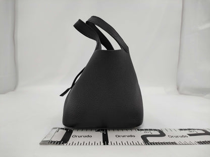 HERMES Picotin Lock PM Black with Silver Hardware, H Handbag