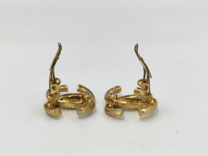 CHANEL Coco Mark Earrings with Engraved Plate