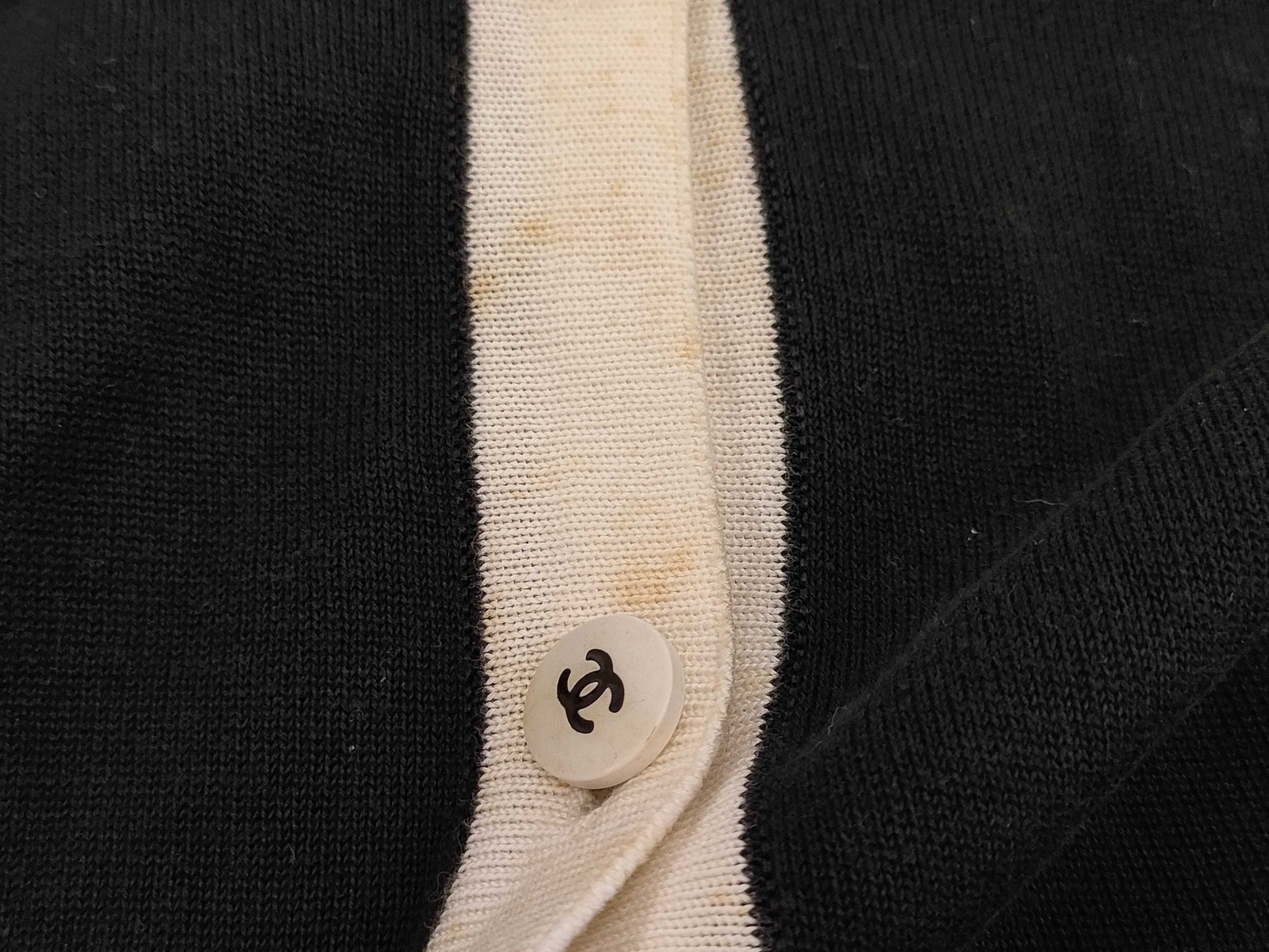 CHANEL Chanel Cardigan Two-tone Size 40 Tops
