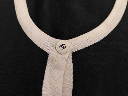 CHANEL Chanel Cardigan Two-tone Size 40 Tops