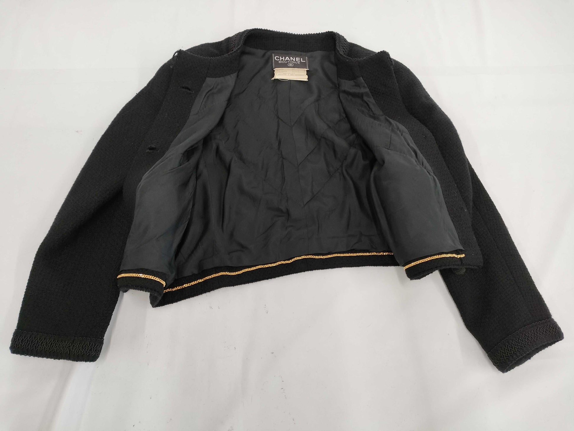 CHANEL 1991SS runway jacket set, black, size 40, other apparel