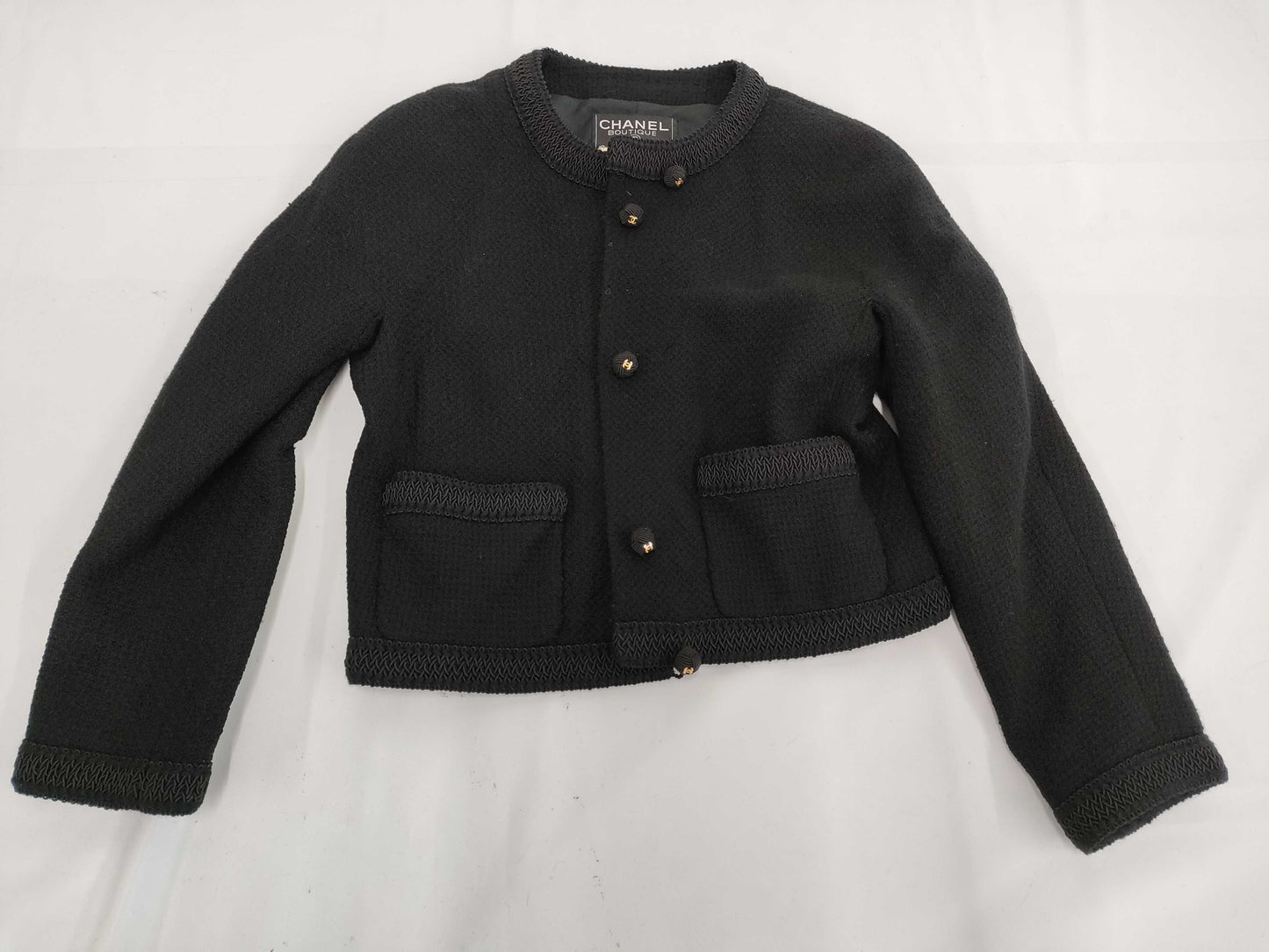 CHANEL 1991SS runway jacket set, black, size 40, other apparel