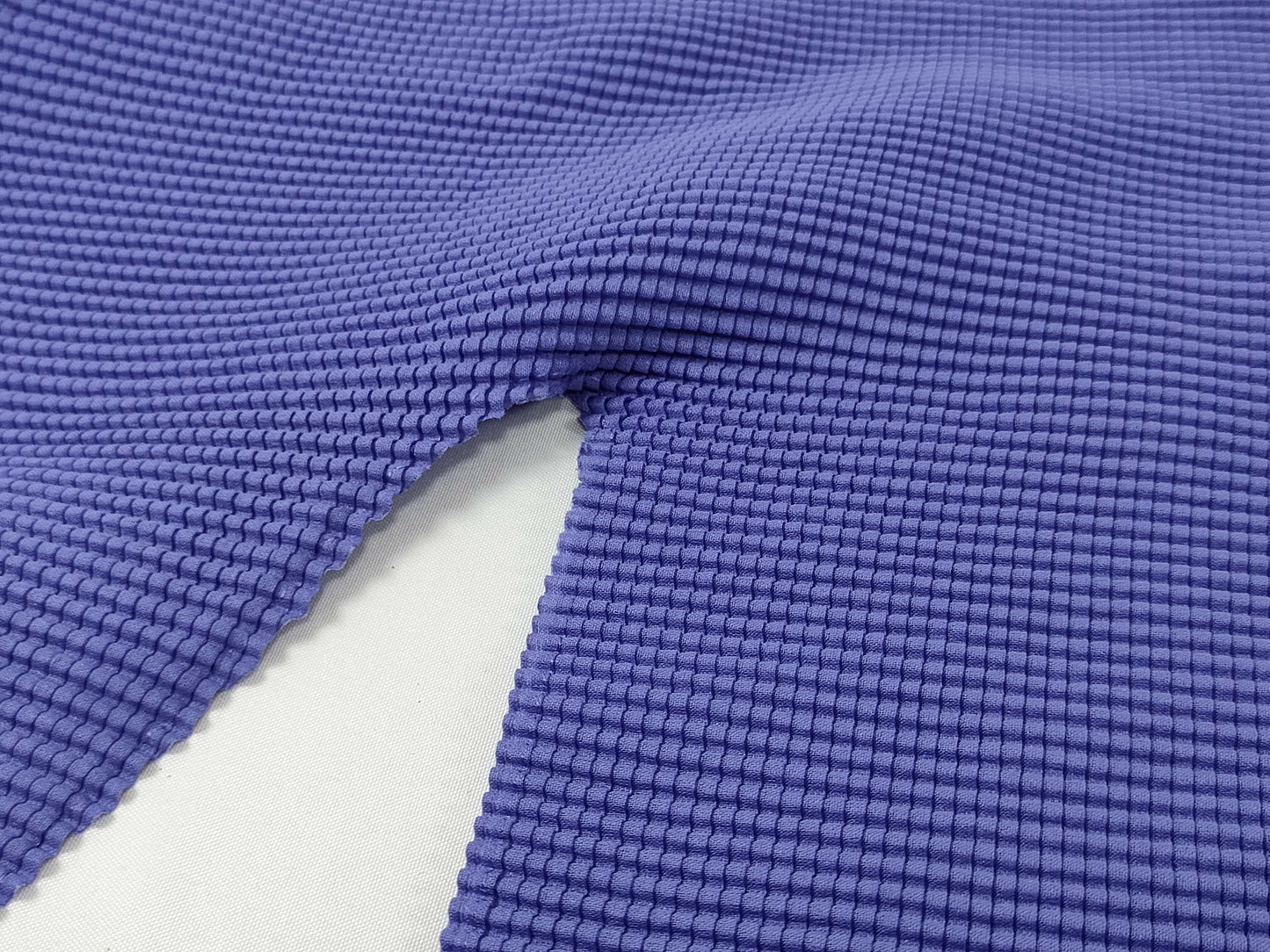 ISSEY MIYAKE Top, High Neck, Long Sleeve, Blue Top