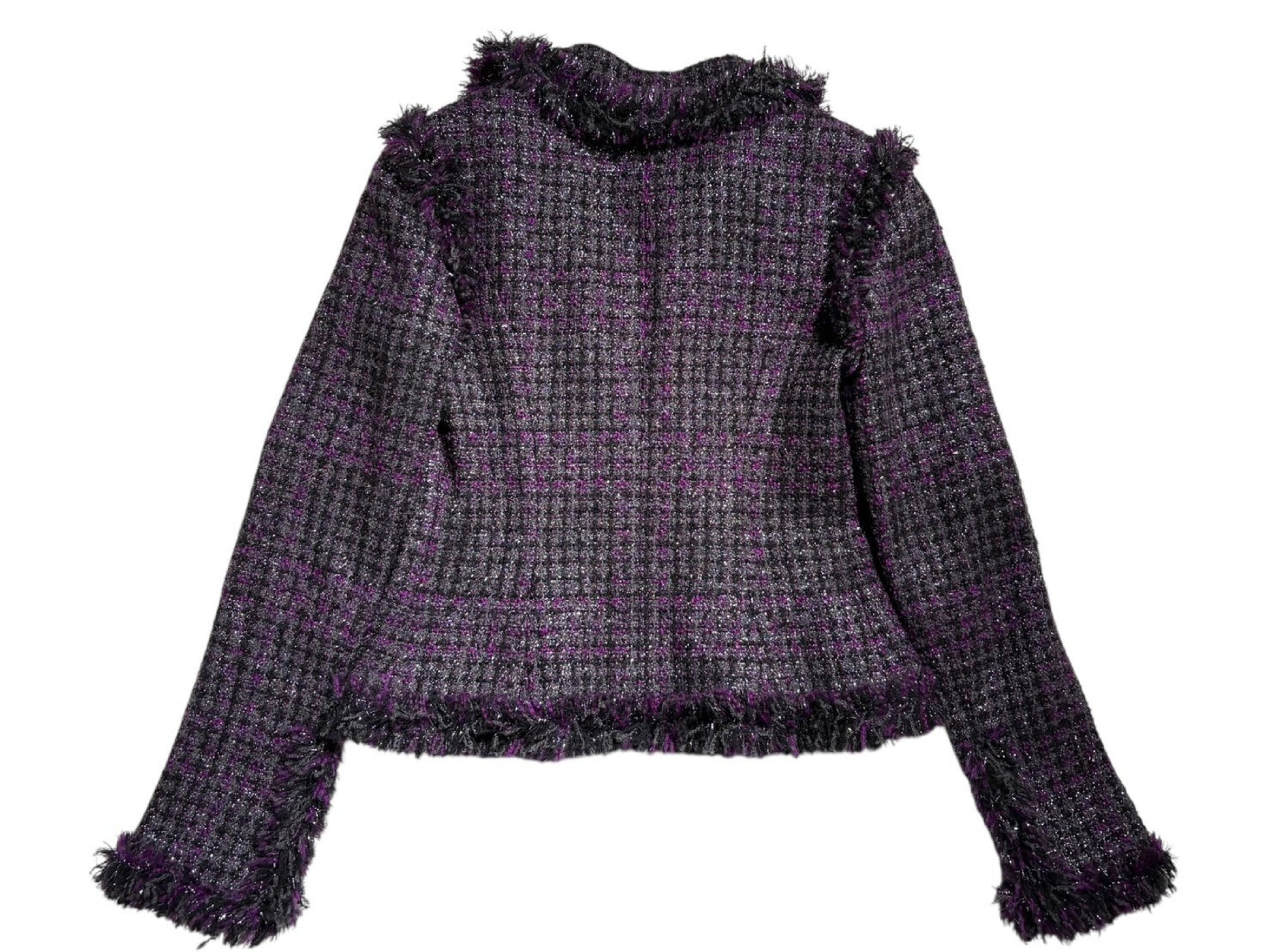 CHANEL Fancy Tweed Jacket 03A Size 36 Jacket