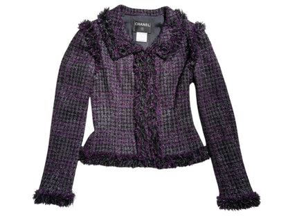 CHANEL Fancy Tweed Jacket 03A Size 36 Jacket
