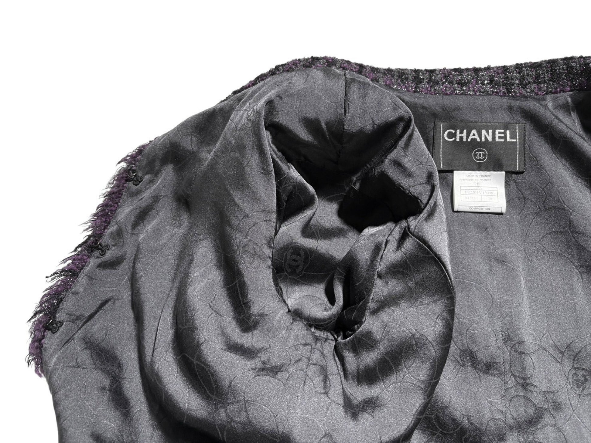 CHANEL Fancy Tweed Jacket 03A Size 36 Jacket