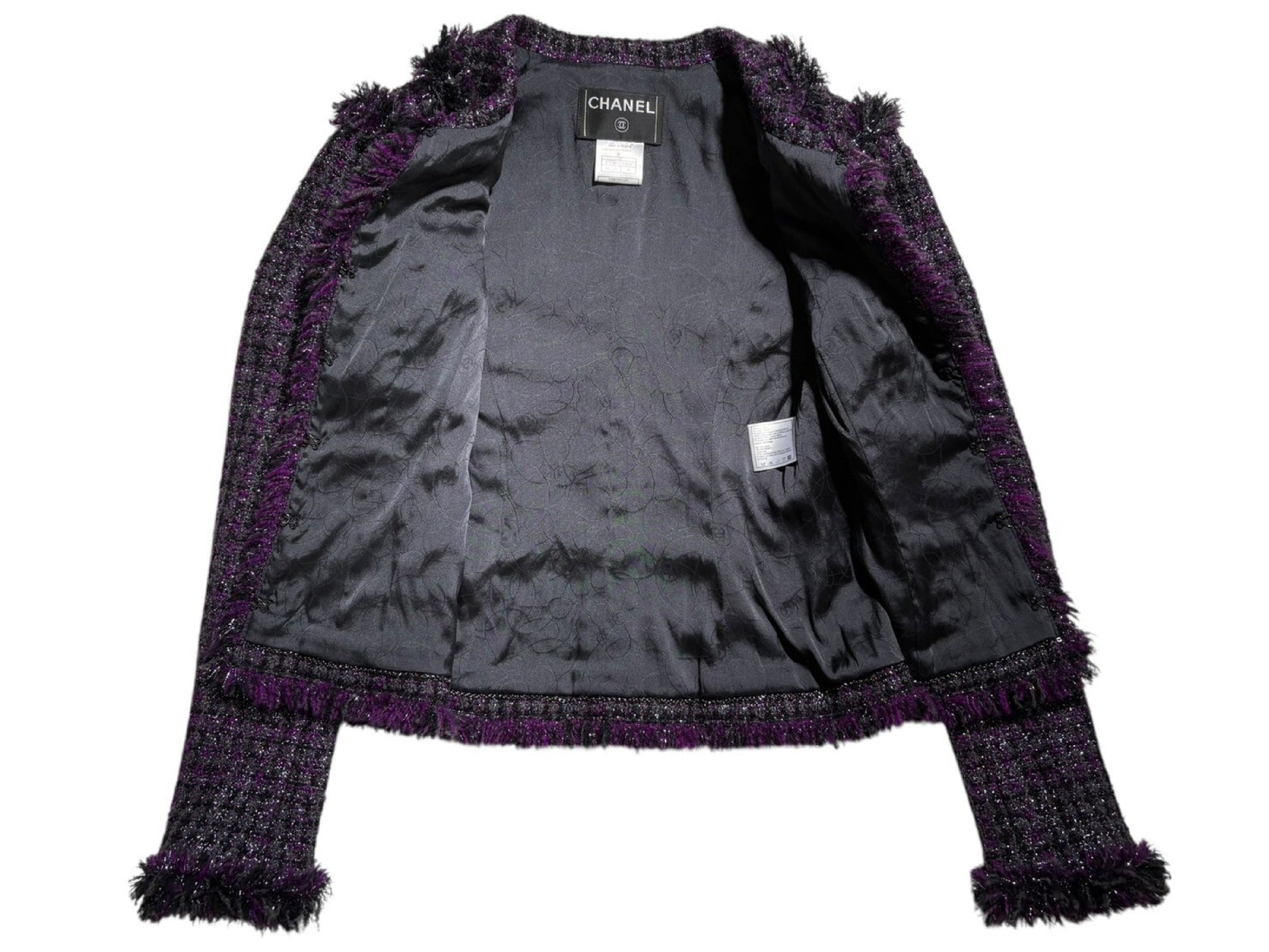 CHANEL Fancy Tweed Jacket 03A Size 36 Jacket