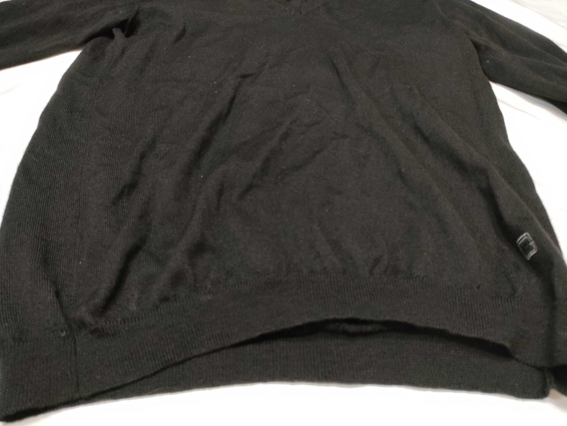 GUCCI Knit Sweater with Embroidered Logo, Size L, Tops