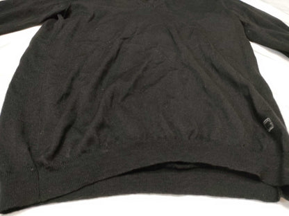 GUCCI Knit Sweater with Embroidered Logo, Size L, Tops