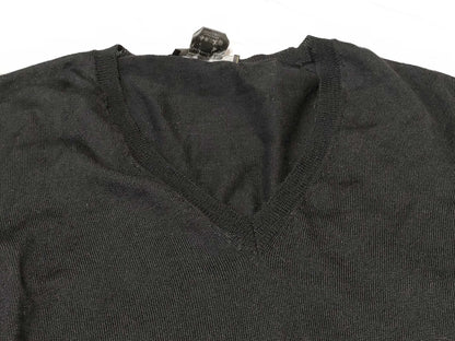 GUCCI Knit Sweater with Embroidered Logo, Size L, Tops
