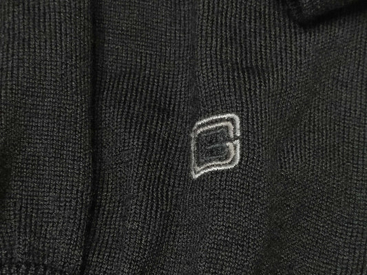 GUCCI Knit Sweater with Embroidered Logo, Size L, Tops