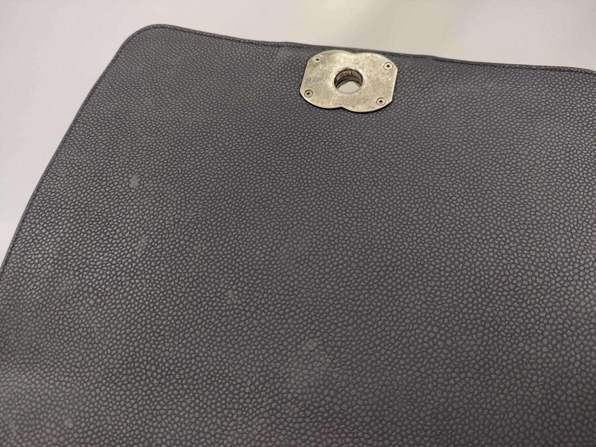 CHANEL Caviar Skin Shoulder Bag with Seal