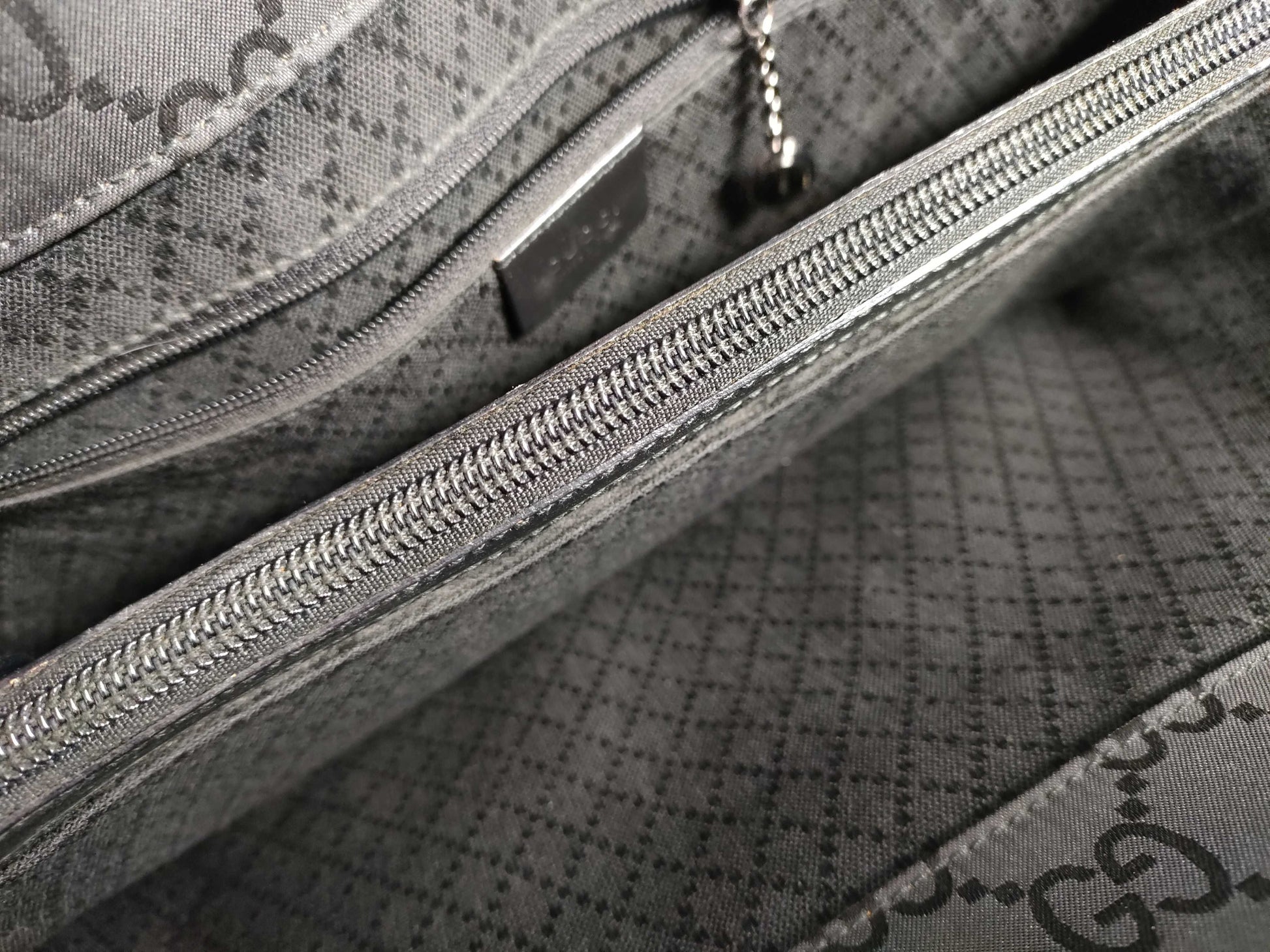 GUCCI Bamboo Tote Bag Black