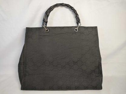 GUCCI Bamboo Tote Bag Black