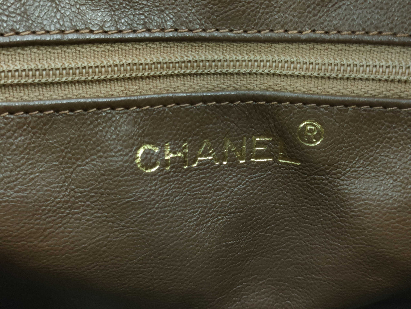 CHANEL Matelasse Chain Shoulder Bag, Lambskin, Brown, Shoulder Bag
