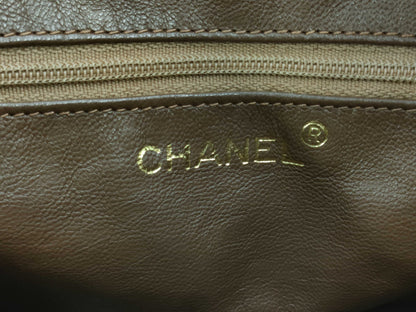 CHANEL Matelasse Chain Shoulder Bag, Lambskin, Brown, Shoulder Bag