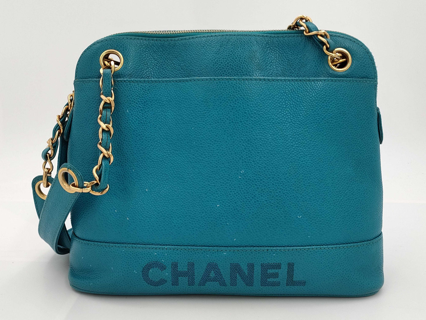 CHANEL Chain Shoulder Caviar Skin Shoulder Bag
