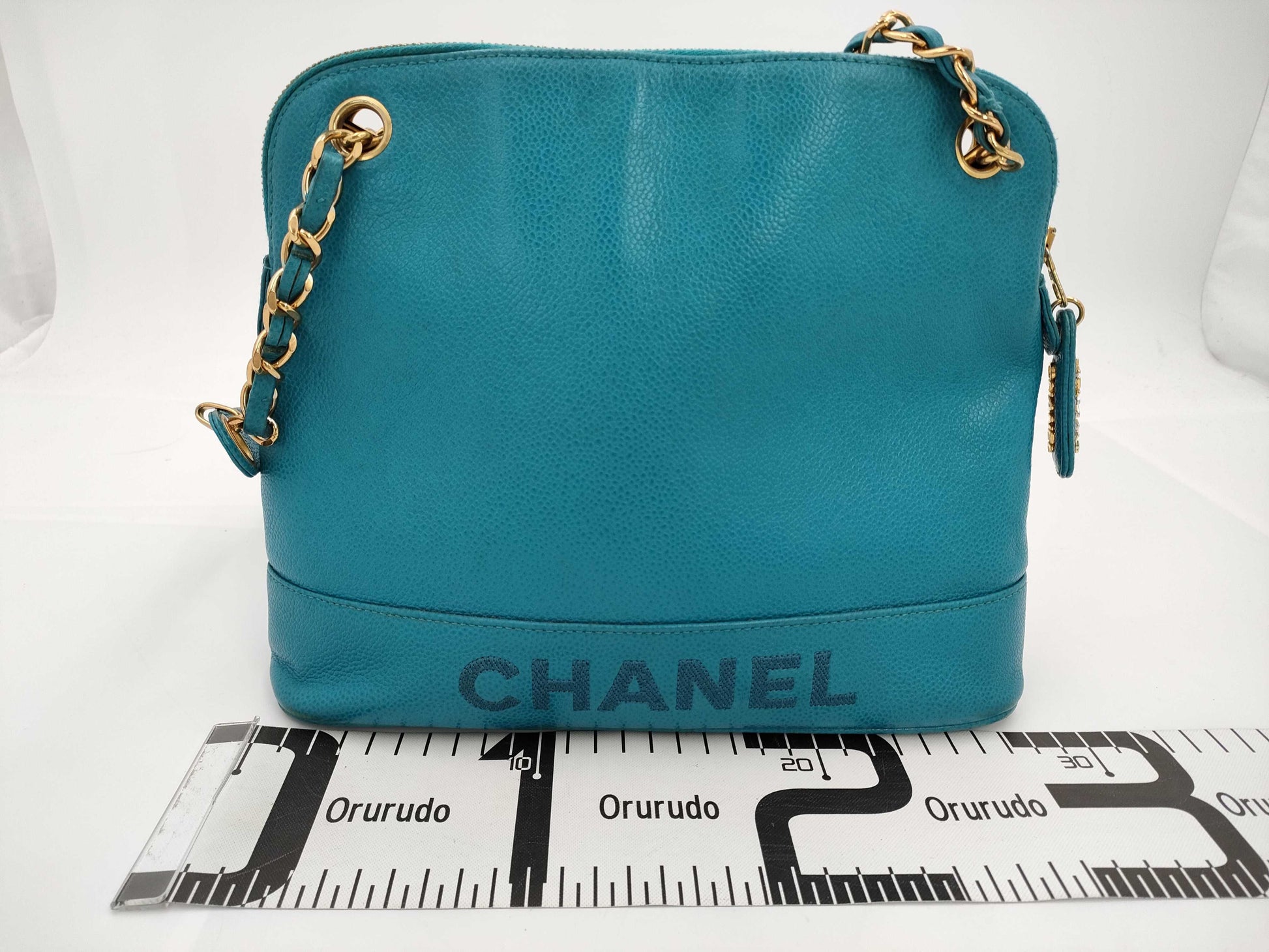 CHANEL Chain Shoulder Caviar Skin Shoulder Bag