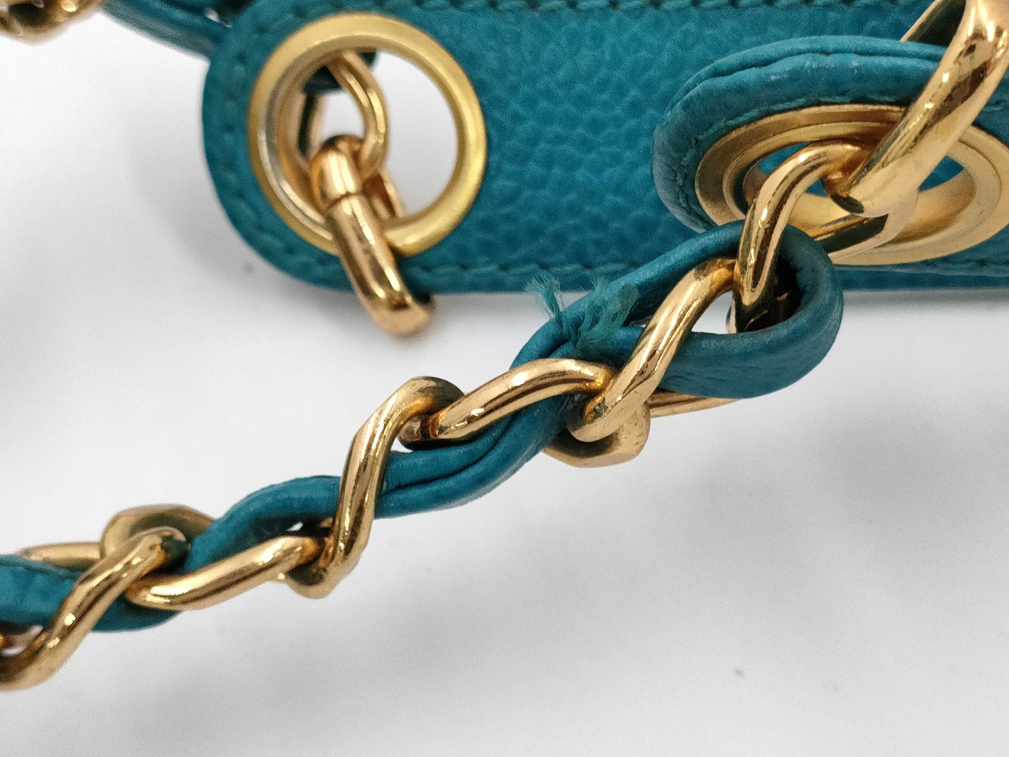 CHANEL Chain Shoulder Caviar Skin Shoulder Bag