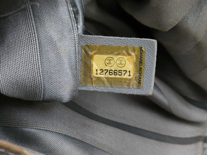 CHANEL Chain Shoulder Coated Canvas Shoulder Bag