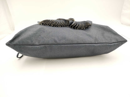 CHANEL Chain Shoulder Coated Canvas Shoulder Bag