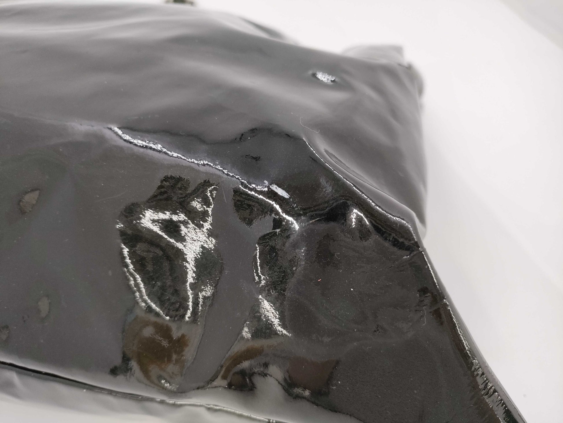 CHANEL Patent Leather Bonbon Chain Shoulder Bag