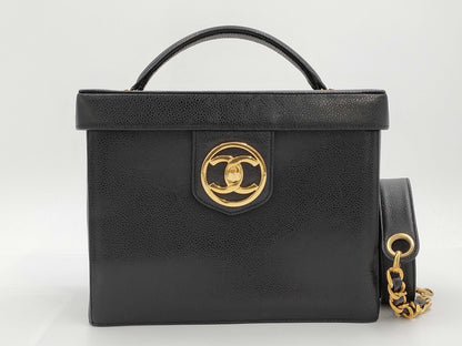 CHANEL Vanity Bag Caviar Skin Vanity Bag