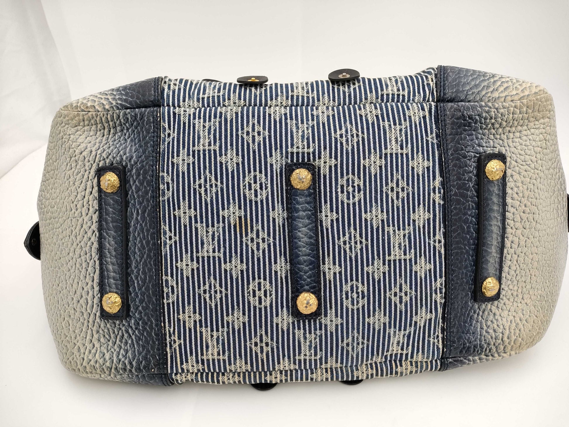 LOUIS VUITTON Polka Dots Panama Bowie Boston Bag