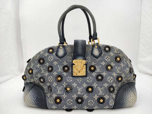LOUIS VUITTON Polka Dots Panama Bowie Boston Bag