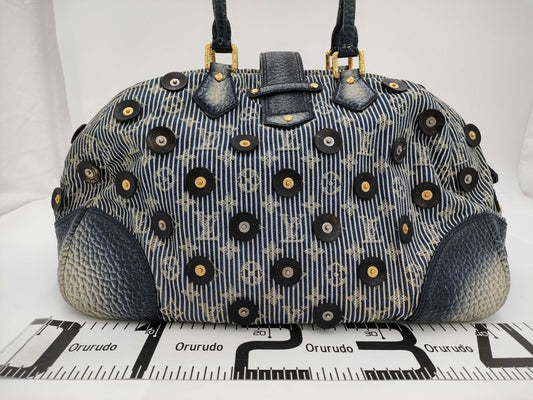 LOUIS VUITTON Polka Dots Panama Bowie Boston Bag