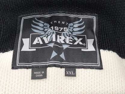AVIREX Leather Stadium Jacket, Size XXL