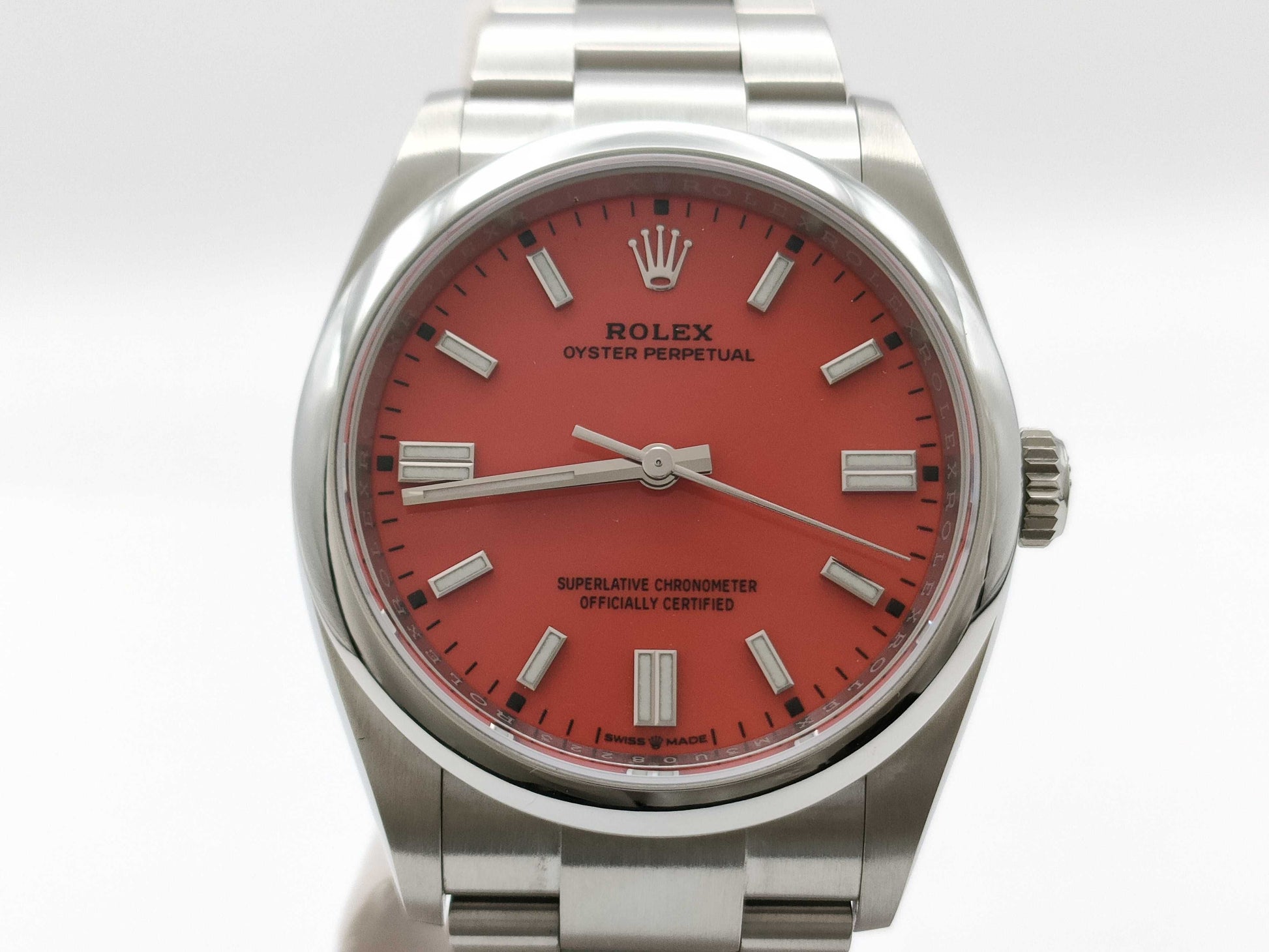 ROLEX Oyster Perpetual 36 126000 M3U08223 Coral Men's Watch