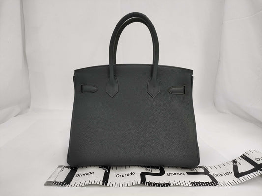 HERMES Birkin 30K Stamped Vert Amande Gold Hardware Handbag