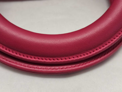 Dior Lady Dior Large Zip Handbag in Fuchsia Cannage Lambskin Leather and Gold, 16-BO-0193