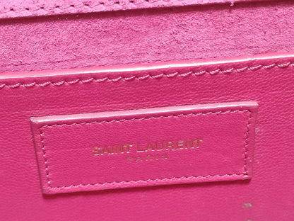 SAINT LAURENT Yves Saint Laurent Small Kate Crossbody Shoulder Bag in Red Grain de Poudre Leather with Gold FLY344620 1013