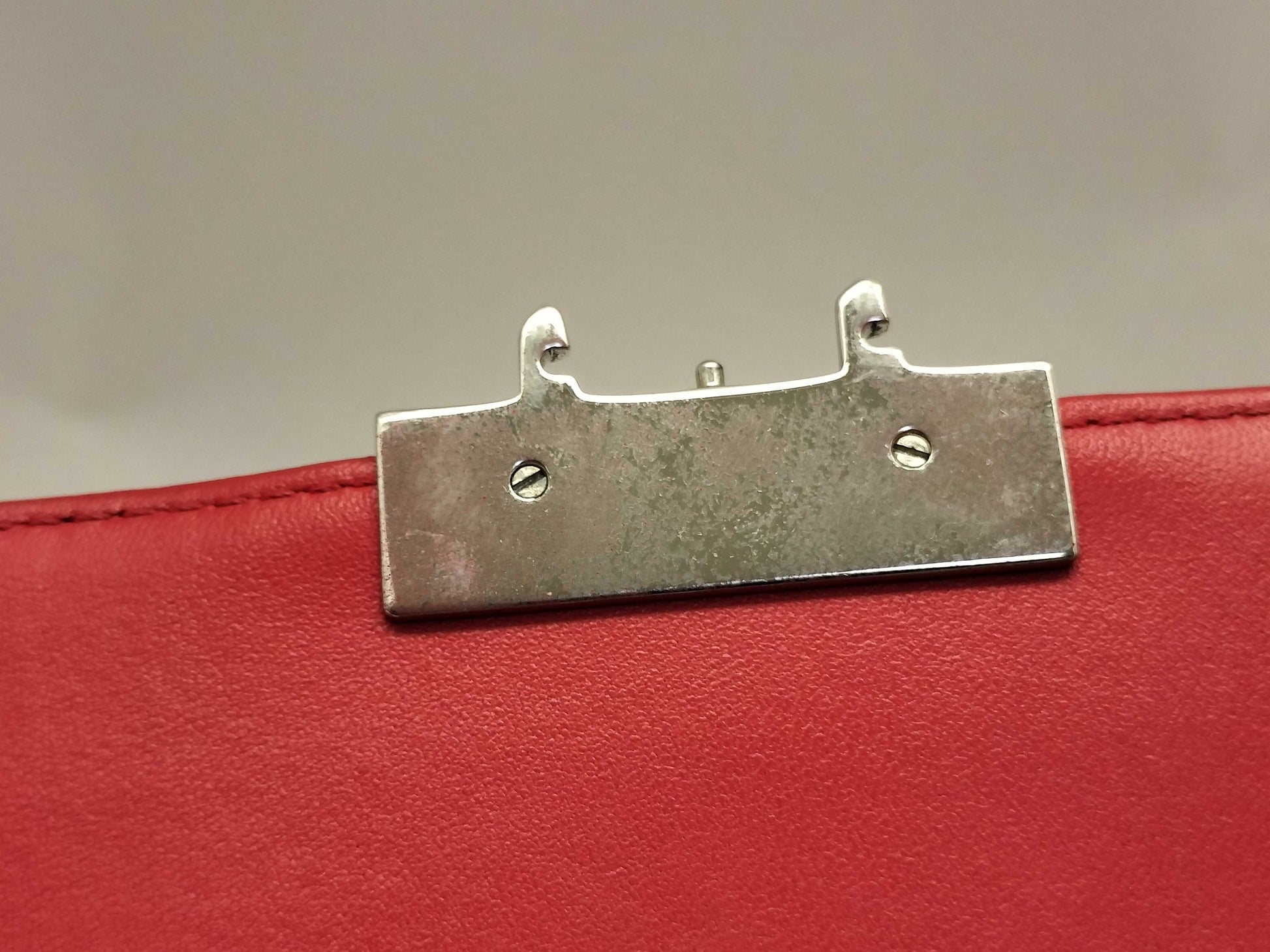 Dior Miss Dior Red Cannage Lambskin Leather Silver Shoulder Bag 01-BO-0174