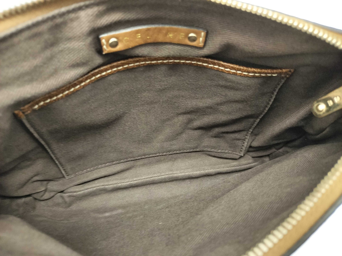 CELINE Celine Pochette Hobo Handbag in Purple/Brown Horse Carriage Print Canvas with Gold SC-ST-0097