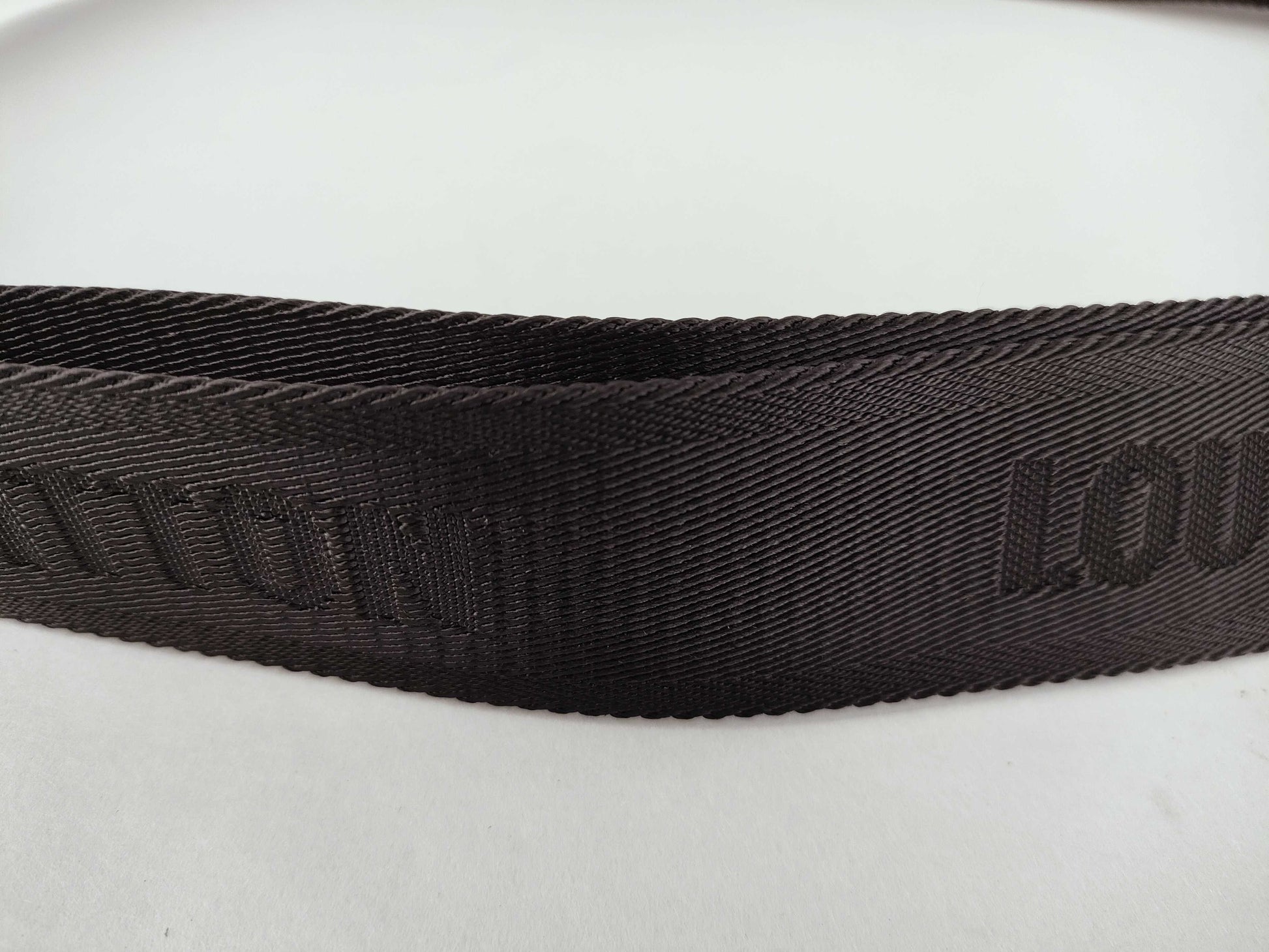 LOUIS VUITTON Louis Vuitton Signature Adjustable Strap Black/Green Silver Hardware 95*4.5*.05cm Other Accessories