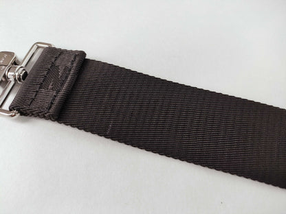 LOUIS VUITTON Louis Vuitton Signature Adjustable Strap Black/Green Silver Hardware 95*4.5*.05cm Other Accessories