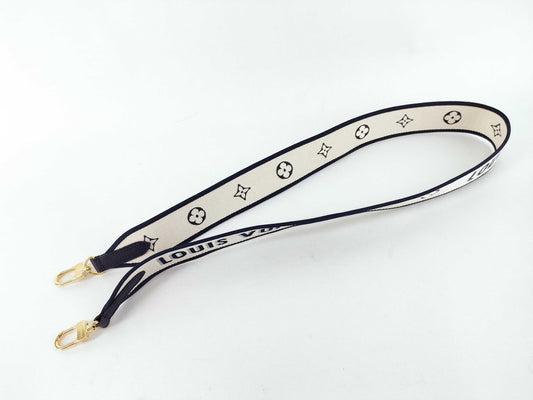 LOUIS VUITTON Louis Vuitton Signature Strap Blue/Beige Signature Canvas Gold Hardware 95*4.5*.05cm Other Accessories