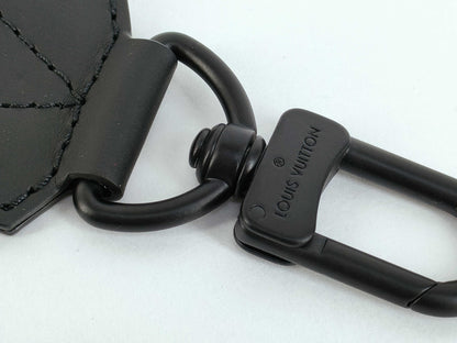 LOUIS VUITTON Louis Vuitton Signature Adjustable Strap Black with Black Hardware 95*5*.05cm Other Accessories